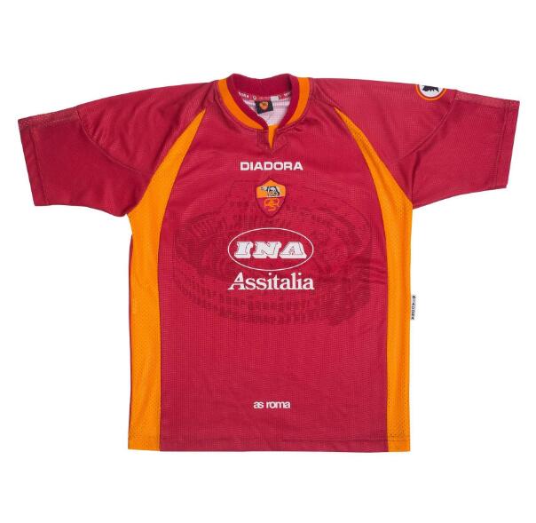 1997-98 Roma Retro Home Kit Soccer Jersey